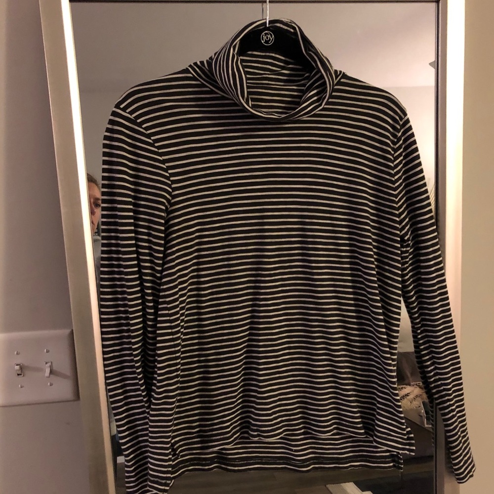 Madewell Striped Tissue Turtleneck